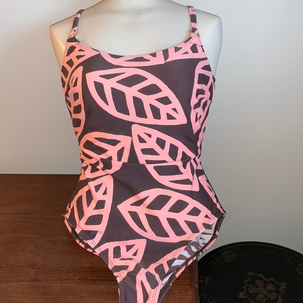 By The Beach One Piece Swimsuit Size 12 NWOT